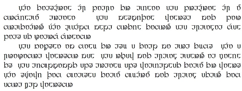 texte écrit à la machine